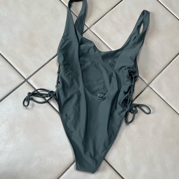 Olive green one piece in medium - Picture 2 of 2